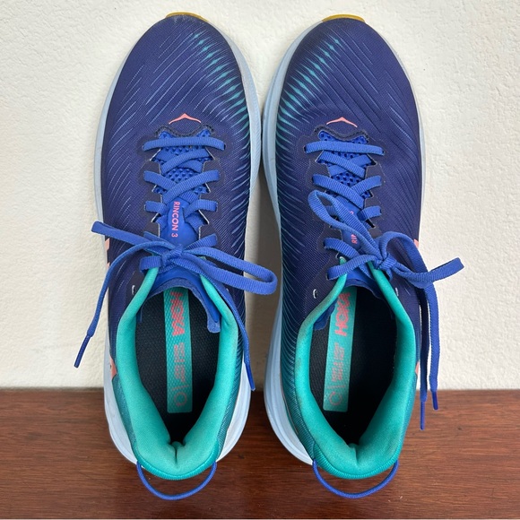 Hoka Rincon 3 Blue Aqua Green size 9 B Everyday Run - Picture 2 of 8